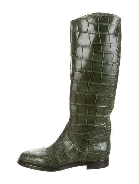 gucci alligator boots|Gucci high heel boots.